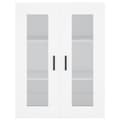 Miniatyrbilde 5 av 11: vidaXL Highboard hvit 69,5x34x180 cm konstruert tre