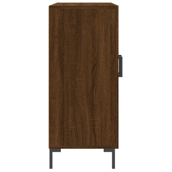 vidaXL Skjenk brun eik 90x34x80 cm konstruert tre