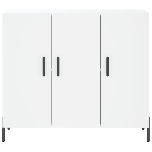 vidaXL skab 90x34x80 cm konstrueret træ hvid