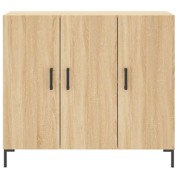 vidaXL Senkki Sonoma-tammi 90x34x80 cm tekninen puu