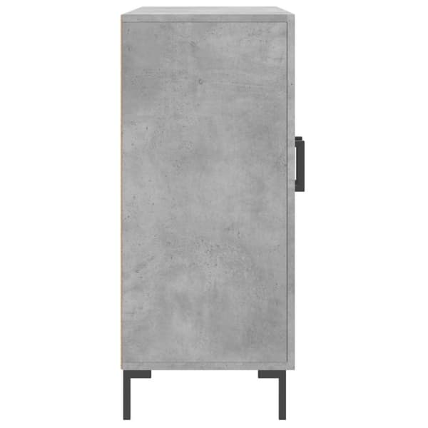vidaXL Byrå betonggrå 90x34x80 cm konstruerat trä