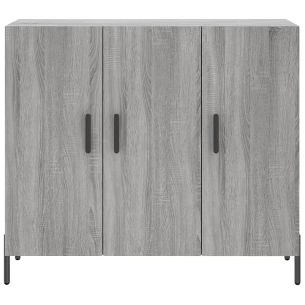 vidaXL Skänk grå sonoma 90x34x80 cm konstruerat trä