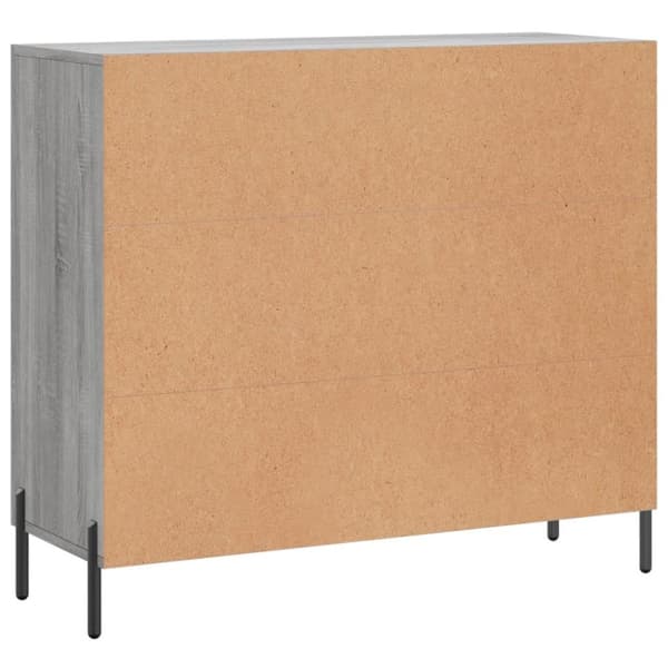 vidaXL Skänk grå sonoma 90x34x80 cm konstruerat trä