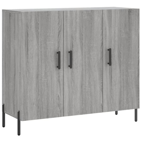 vidaXL Skänk grå sonoma 90x34x80 cm konstruerat trä