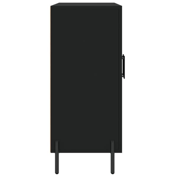 vidaXL skab 90x34x80 cm konstrueret træ sort