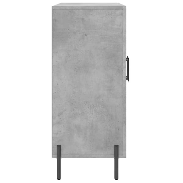 vidaXL Byrå betonggrå 90x34x80 cm konstruerat trä