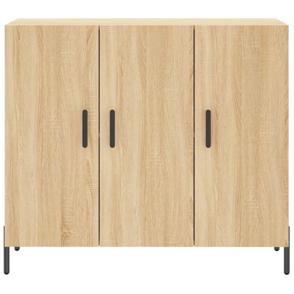 vidaXL Senkki Sonoma-tammi 90x34x80 cm tekninen puu