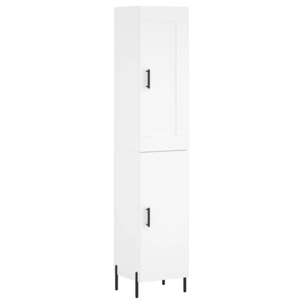 vidaXL skab 34,5x34x180 cm konstrueret træ hvid