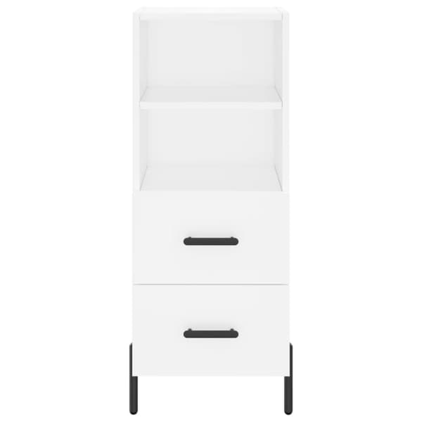 vidaXL Highboard hvit 34,5x34x180 cm konstruert tre
