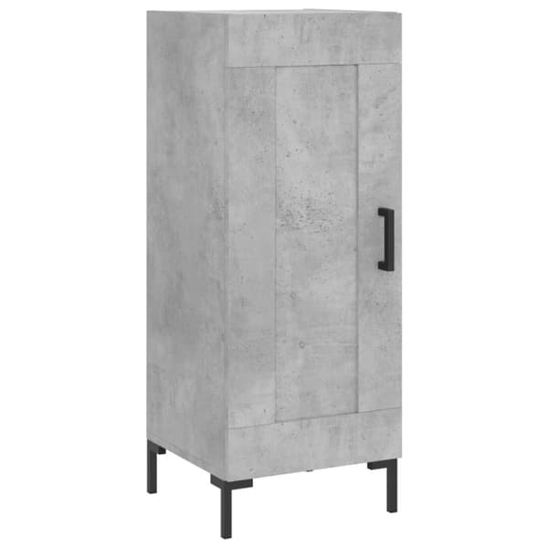 vidaXL Highboard betonggrå 34,5x34x180 cm konstruert tre