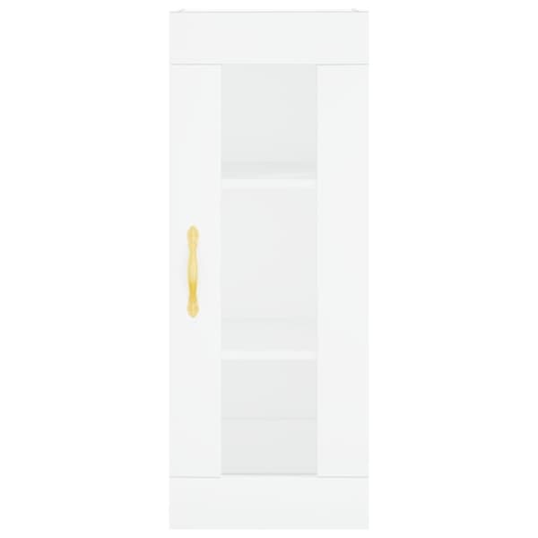 vidaXL Highboard hvit 34,5x34x180 cm konstruert tre