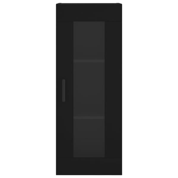 vidaXL Highboard svart 34,5x34x180 cm konstruert tre