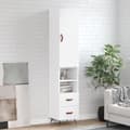 Miniatyrbilde 11 av 11: vidaXL Highboard hvit 34,5x34x180 cm konstruert tre