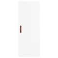 Miniatyrbilde 7 av 11: vidaXL Highboard høyglans hvit 34,5x34x180 cm konstruert tre