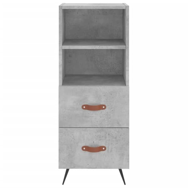 vidaXL skab 34,5x34x180 cm konstrueret træ betongrå