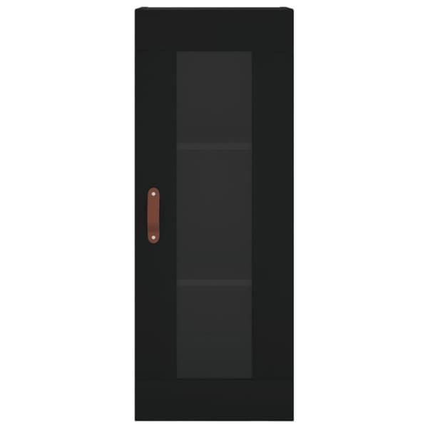 vidaXL Highboard svart 34,5x34x180 cm konstruert tre