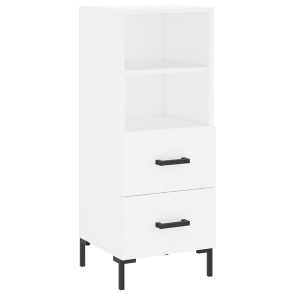 vidaXL Högskåp vit 34,5x34x180 cm konstruerat trä