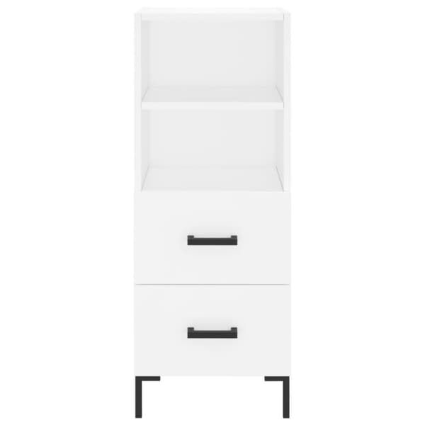 vidaXL Högskåp vit 34,5x34x180 cm konstruerat trä