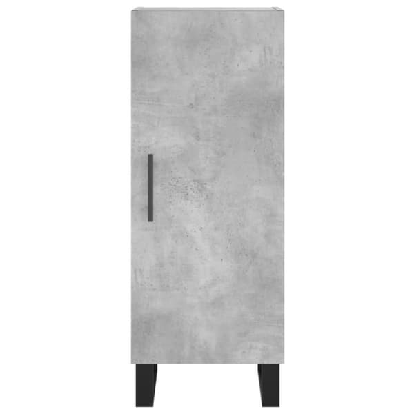 vidaXL Högskåp betonggrå 34,5x34x180 cm konstruerat trä