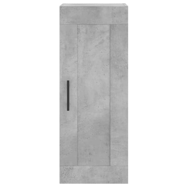vidaXL Högskåp betonggrå 34,5x34x180 cm konstruerat trä