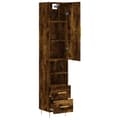 Miniatyrbilde 3 av 11: vidaXL Highboard røkt eik 34,5x34x180 cm konstruert tre