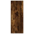 Miniatyrbilde 7 av 11: vidaXL Highboard røkt eik 34,5x34x180 cm konstruert tre