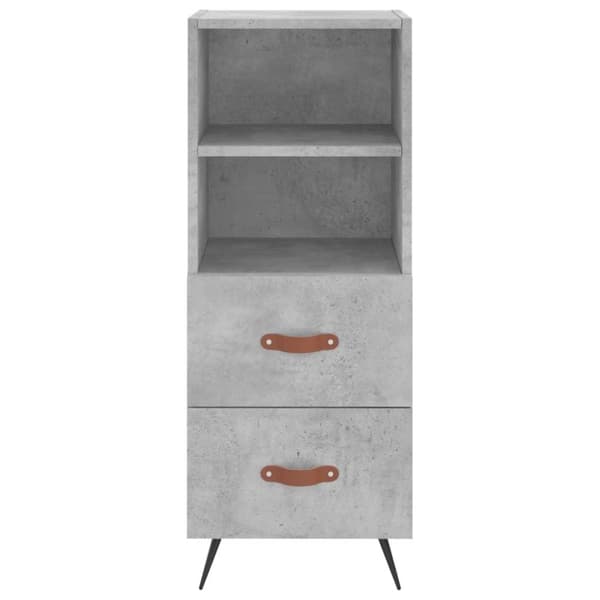vidaXL skab 34,5x34x180 cm konstrueret træ betongrå