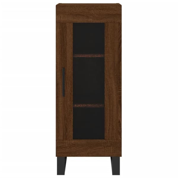vidaXL skab 34,5x34x180 cm konstrueret træ brun egetræsfarve