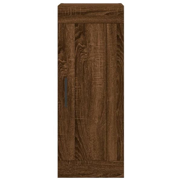 vidaXL skab 34,5x34x180 cm konstrueret træ brun egetræsfarve