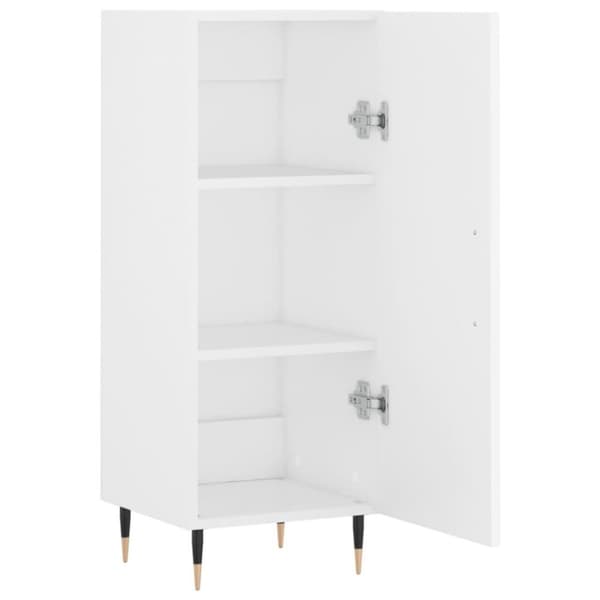 vidaXL Skjenk hvit 34,5x34x90 cm konstruert tre