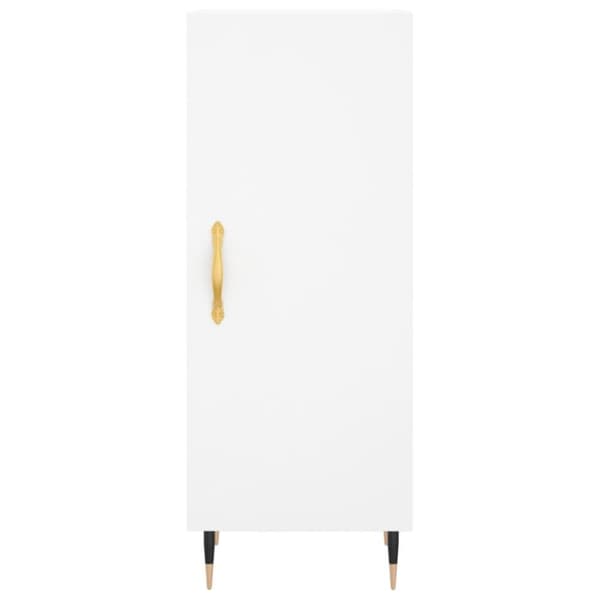 vidaXL Skjenk hvit 34,5x34x90 cm konstruert tre