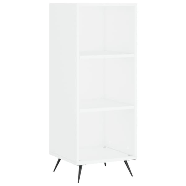 vidaXL Highboard hvit 34,5x34x180 cm konstruert tre