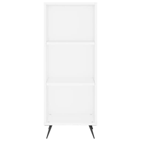 vidaXL Highboard hvit 34,5x34x180 cm konstruert tre