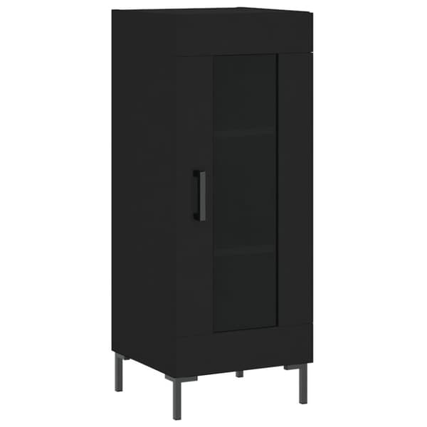 vidaXL skab 34,5x34x180 cm konstrueret træ sort
