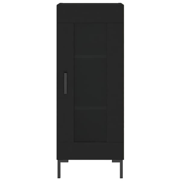 vidaXL skab 34,5x34x180 cm konstrueret træ sort