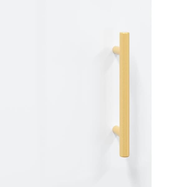 vidaXL skab 34,5x34x180 cm konstrueret træ hvid højglans