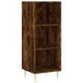 Miniatyrbilde 4 av 11: vidaXL Highboard røkt eik 34,5x34x180 cm konstruert tre
