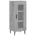 Miniatyrbilde 4 av 11: vidaXL Highboard grå sonoma 34,5x34x180 cm konstruert tre