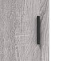 Miniatyrbilde 9 av 11: vidaXL Highboard grå sonoma 34,5x34x180 cm konstruert tre