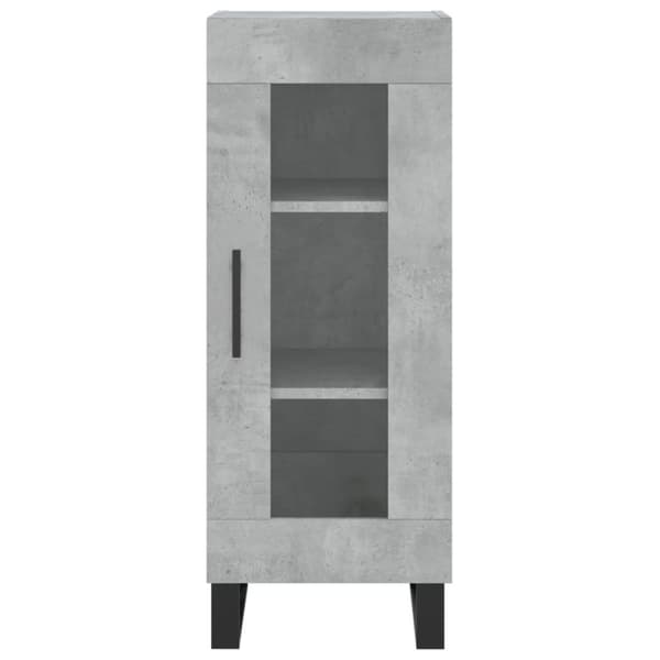 vidaXL Kaappi betoninharmaa 34,5x34x180 cm tekninen puu