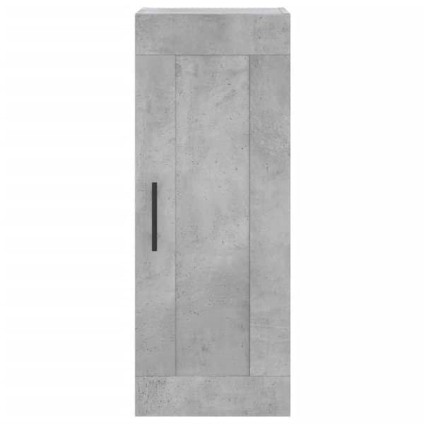 vidaXL Kaappi betoninharmaa 34,5x34x180 cm tekninen puu
