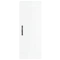 Miniatyrbilde 6 av 11: vidaXL Highboard høyglans hvit 34,5x34x180 cm konstruert tre