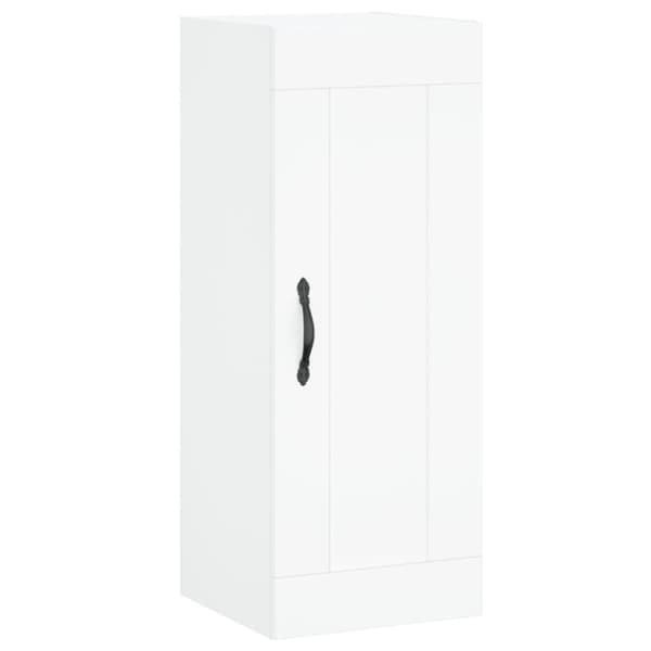 vidaXL Highboard hvit 34,5x34x180 cm konstruert tre