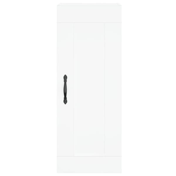 vidaXL Highboard hvit 34,5x34x180 cm konstruert tre