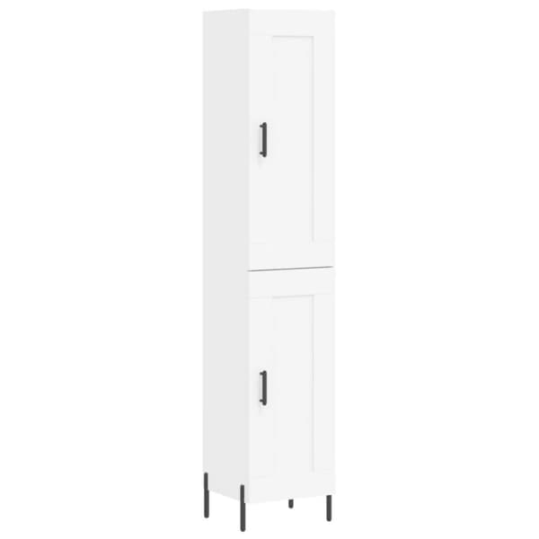 vidaXL skab 34,5x34x180 cm konstrueret træ hvid