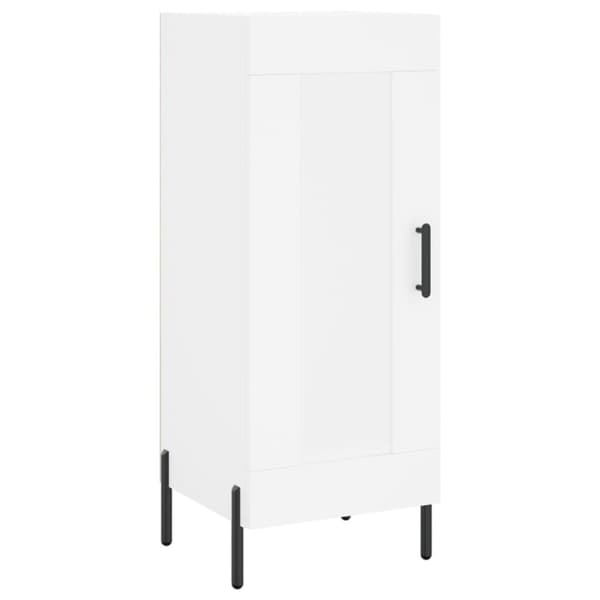 vidaXL Highboard hvit 34,5x34x180 cm konstruert tre