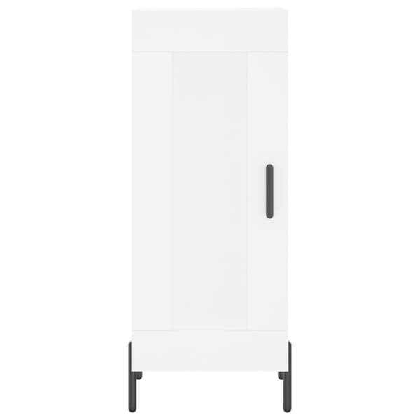 vidaXL Highboard hvit 34,5x34x180 cm konstruert tre