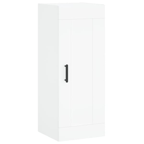 vidaXL Highboard hvit 34,5x34x180 cm konstruert tre