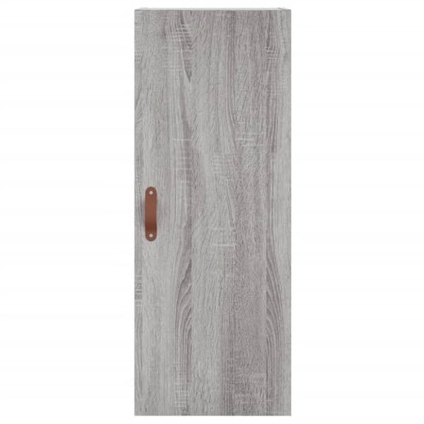 vidaXL Highboard grå sonoma 34,5x34x180 cm konstruert tre