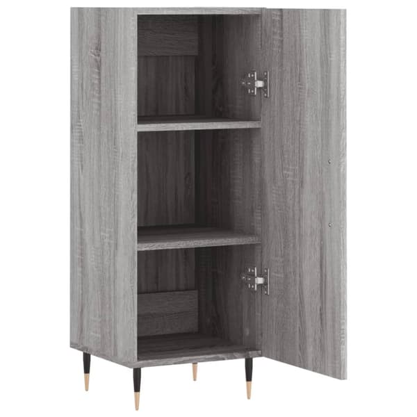 vidaXL skænk 34,5x34x90 cm konstrueret træ grå sonoma-eg